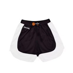 Szorty Spalding Hustle. Czarne szorty sportowe damskie Spalding, m, bez wzorów, z materiału, eleganckie, na fitness i siłownię. Za 162.00 zł.
