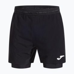Spodenki tenisowe męskie Joma Smash. Czarne krótkie spodenki sportowe męskie Joma, l, bez wzorów, z elastanu, na fitness i siłownię. Za 179.99 zł.