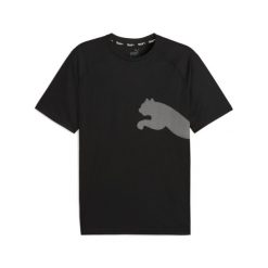 Męska koszulka Train All Day Big Cat PUMA Black. Czarne buty sportowe męskie Puma, m, bez wzorów, bez kołnierzyka, bez ramiączek, na fitness i siłownię. Za 99.99 zł.
