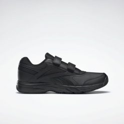 Buty męskie sportowe na rzepy Reebok WORK N CUSHION 4.0. Czarne buty sportowe męskie Reebok, z gumy, bez zapięcia. Za 299.99 zł.