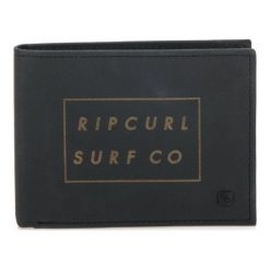 Rip Curl Portfel Męski Czarny Surf Co Rfid All Day. Czarne portfele męskie Rip Curl, ze skóry. Za 168.00 zł.