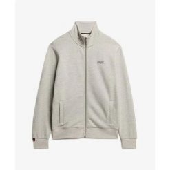 Bluza dresowa zapinana na zamek błyskawiczny Superdry Essential. Szare bluzy męskie Superdry., m, bez wzorów, z dresówki, bez kaptura. Za 323.40 zł.