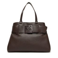 Torebka Armani Exchange. Brązowe torebki do ręki damskie Armani Exchange, bez wzorów, klasyczne, bez dodatków. Za 649.99 zł.