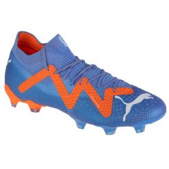 Buty piłkarskie Puma Future Ultimate FG/AG - Supercharge. Białe buty sportowe męskie Puma, bez zapięcia, do piłki nożnej. Za 299.99 zł.
