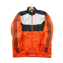 Second life - Kurtka przeciwwiatrowa męska styl sportowy retro - Stan dobry. Brązowe kurtki męskie Adidas, l, bez wzorów. Za 146.96 zł.