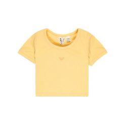 Koszulka z krótkim rękawem dla Dziewczynki HEY YEAH YEAH Pomarańczowy. Żółte t-shirty i topy dla dziewczynek Roxy, bez wzorów, z bawełny, bez ramiączek. Za 109.99 zł.