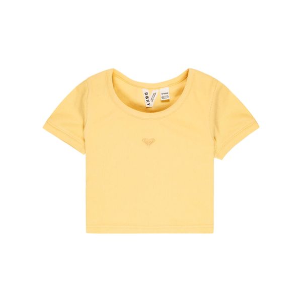 Koszulka z krótkim rękawem dla Dziewczynki HEY YEAH YEAH Pomarańczowy. Żółte bluzki dla dziewczynek Roxy, bez wzorów, z bawełny, bez ramiączek. Za 109.99 zł.