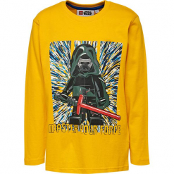 Koszulka w kolorze żółtym. Zielone t-shirty dla chłopców marki Lego Wear Fashion, z bawełny, z długim rękawem. W wyprzedaży za 35.95 zł.