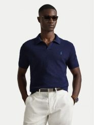 Polo Ralph Lauren Polo 710B13891004 Granatowy Regular Fit. Niebieskie koszulki polo męskie Polo Ralph Lauren, m, bez wzorów, z bawełny, bez ramiączek. Za 879.99 zł.
