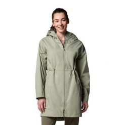 Kurtka softshell damska Columbia Weekend Adventure II Long Shell. Zielone kurtki sportowe damskie Columbia, l, bez wzorów, z softshellu, bez kaptura, trekkingowe. Za 589.99 zł.