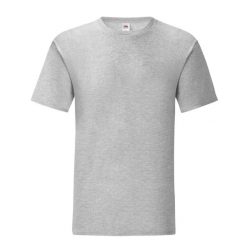 Męska Koszulka Iconic 150 Heather. Szare koszulki sportowe męskie Fruit of the Loom, l, bez wzorów, bez kołnierzyka, bez ramiączek, trekkingowe. Za 45.99 zł.