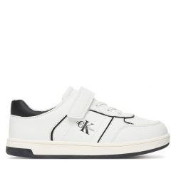 Sneakersy Calvin Klein. Białe trampki i tenisówki chłopięce Calvin Klein, bez wzorów, bez zapięcia. Za 289.99 zł.