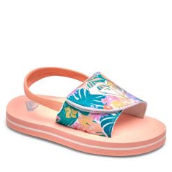 Sandały Roxy. Czerwone sandały dziewczęce Roxy, bez zapięcia. Za 39.99 zł.