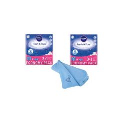 Zestaw 2x NIVEA 4x63szt Baby 3+1 Fresh&Pure Chusteczki nawilżane dla dzieci i niemowląt + NIVEA Niebieski kocyk 70x70cm Gratis. Kocyki dla dzieci marki Pulp. W wyprzedaży za 44.99 zł.
