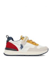 U.S. Polo Assn. Sneakersy EO-ALEX002K/6TY1 Biały. Białe buty sportowe chłopięce U.S. Polo Assn., bez wzorów, z materiału, bez zapięcia. Za 199.99 zł.