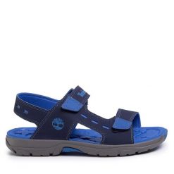Sandały Timberland. Niebieskie sandały chłopięce Timberland, bez zapięcia. Za 179.99 zł.
