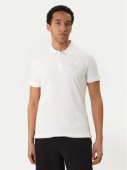 Versace Jeans Couture Polo 80GAGT19 CJ01T Biały Regular Fit. Białe koszulki polo męskie Versace Jeans Couture, m, bez wzorów, z bawełny, bez ramiączek. Za 569.99 zł.