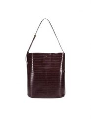 Gino Rossi Torebka CS7779-CROCO Brązowy. Brązowe torebki do ręki damskie Gino Rossi, bez wzorów, z materiału, bez dodatków. Za 229.99 zł.