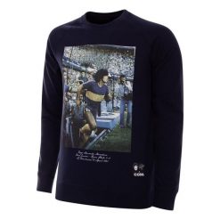 Bluza dla dorosłych Maradona x COPA Bombonera - Czarny. Niebieskie bluzy męskie COPA FOOTBALL, xl, bez wzorów, bez kaptura. Za 340.29 zł.