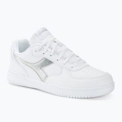Buty damskie Diadora Raptor Low Moon. Białe obuwie sportowe damskie Diadora, bez wzorów, z gumy. Za 299.99 zł.