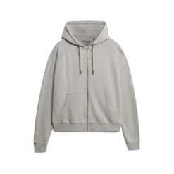 Damska bluza z kapturem zapinana na zamek Superdry Studios Relaxed. Szare bluzy damskie Superdry., bez wzorów, z kapturem. Za 348.85 zł.
