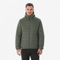 Kurtka trekkingowa męska zimowa Forclaz MT100 - 5°C. Zielone kurtki sportowe męskie FORCLAZ, na zimę, l, bez wzorów, z materiału, trekkingowe. Za 169.99 zł.