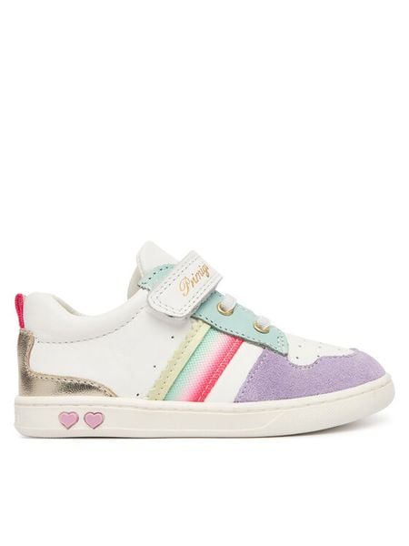 Primigi Sneakersy 1403211 Biały. Białe buty sportowe dziewczęce Primigi, bez wzorów, ze skóry, bez zapięcia. Za 220.99 zł.