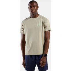 Koszulka męska Odlo ESSENTIAL PRINT T-shirt crew neck s/s. Zielone t-shirty męskie Odlo, m, bez wzorów, bez kołnierzyka. Za 199.99 zł.