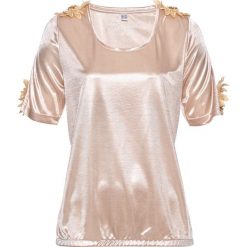 Shirt z aplikacją bonprix kolor czerwonego złota. Bluzki damskie marki bonprix. Za 49.99 zł.