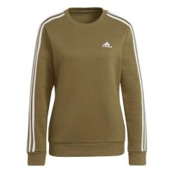 Bluza damska ADIDAS W 3S FL SWT XXS. Czerwone bluzy damskie Adidas, s, bez wzorów, z bawełny, bez kaptura, na fitness i siłownię. Za 179.00 zł.