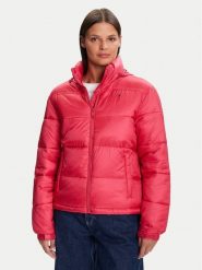Tommy Jeans Kurtka zimowa DW0DW21619 Czerwony Relaxed Fit. Czerwone kurtki damskie Tommy Jeans, na zimę, xxs, bez wzorów, z jeansu, bez kaptura. Za 699.99 zł.