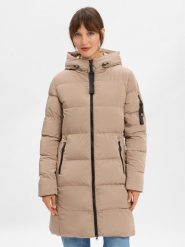 Marie Lund Pikowany płaszcz Kobiety beżowy, 44. Brązowe płaszcze damskie Marie Lund, na zimę, bez wzorów, eleganckie, bez kaptura. Za 749.95 zł.