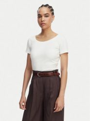 Weekend Max Mara Bluzka Multig 2615941122 Biały Regular Fit. Białe bluzki damskie Weekend Max Mara, l, bez wzorów, z bawełny, bez kołnierzyka, bez ramiączek. Za 369.99 zł.