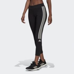 Legginsy damskie adidas Aeroready Designed to Move Cotton-Touch. Czarne legginsy sportowe damskie Adidas, xs, bez wzorów, z bawełny, na fitness i siłownię. Za 180.95 zł.