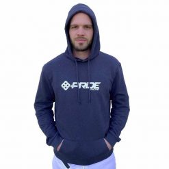 Bluza z kapturem Pride Racing Logo Heather Asphalt. Niebieskie bluzy męskie PRIDE RACING, m, bez wzorów, z bawełny, z kapturem. W wyprzedaży za 226.50 zł.