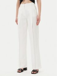 Silvian Heach Spodnie materiałowe Nieva GPP25374PA Biały Wide Leg. Białe spodnie materiałowe damskie Silvian Heach, bez wzorów, z materiału. Za 189.99 zł.