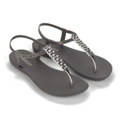 Sandały damskie Ipanema Class Modern. Szare klapki damskie Ipanema, bez wzorów. Za 119.99 zł.