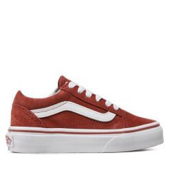 Vans. Brązowe trampki i tenisówki chłopięce Vans, bez wzorów, bez zapięcia. Za 159.99 zł.