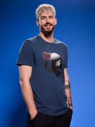 4F T-shirt regular z nadrukiem siatkarskim męski - granatowy 3XL. Niebieskie koszulki sportowe męskie 4f, l, bez wzorów, z bawełny, bez kołnierzyka, bez ramiączek, do siatkówki. Za 69.99 zł.