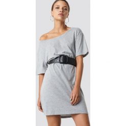 NA-KD T-shirtowa sukienka na jedno ramię - Grey. Sukienki damskie marki NA-KD. Za 80.95 zł.