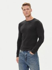 Tommy Jeans Longsleeve DM0DM04409 Czarny Slim Fit. Czarne bluzki z długim rękawem męskie Tommy Jeans, m, bez wzorów, z bawełny, bez kołnierzyka. Za 119.99 zł.