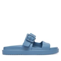 Klapki Tommy Hilfiger. Szare klapki damskie Tommy Hilfiger, bez wzorów, bez obcasa. Za 209.99 zł.