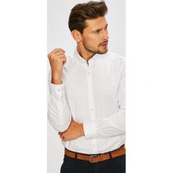 Lacoste - Koszula. Szare koszule męskie Lacoste, z bawełny, button down, z długim rękawem. W wyprzedaży za 369.90 zł.
