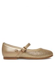 Tommy Hilfiger Baleriny Ballerina T4A3-33930-0572 M Złoty. Żółte baleriny dziewczęce Tommy Hilfiger, bez wzorów, ze skóry, bez zapięcia. Za 349.99 zł.