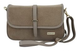 Zamszowa torebka damska Barberini's - Beżowa. Brązowe torebki shopper damskie Barberinis, bez wzorów, ze skóry, biznesowe, małe, zamszowe, bez dodatków. Za 242.99 zł.