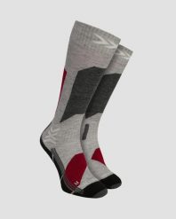 Skarpety damskie X-Socks Ski Discover Otc Light Grey G211. Szare skarpety damskie X-Socks, bez wzorów, z materiału. Za 139.99 zł.