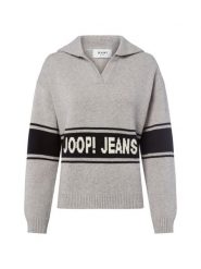 Joop Jeans sweter z dzianiny - Kilo Kobiety Bawełna szary, M. Szare swetry damskie JOOP! Jeans, m, bez wzorów, z bawełny, casualowe, bez kołnierzyka, bez ramiączek, bez kaptura. Za 429.95 zł.