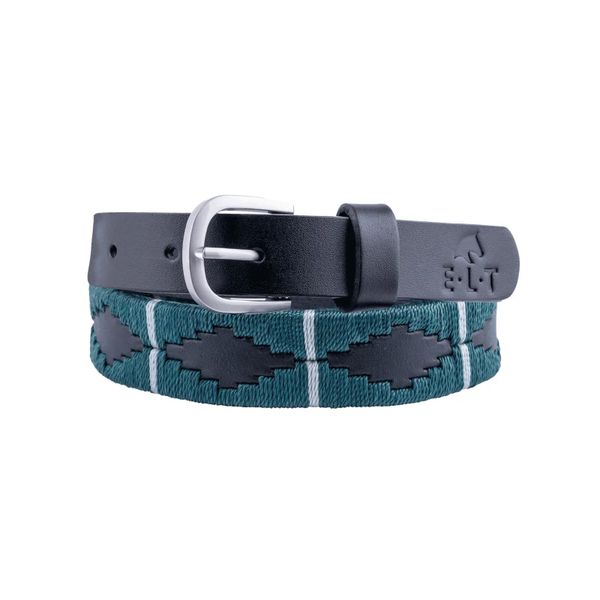 Damski pasek skórzany ELT Gemma. Niebieskie paski damskie ELT, bez wzorów, z materiału, eleganckie. Za 179.00 zł.