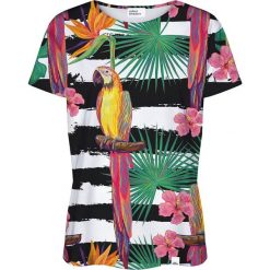 Colour Pleasure Koszulka damska CP-030 188 biało-czarna r. XXXL/XXXXL. T-shirty damskie Colour Pleasure. Za 70.35 zł.