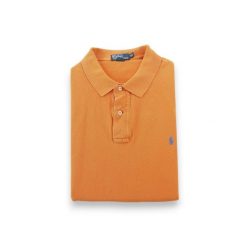Second life - Koszulka polo męska Polo Ralph Lauren - Stan bardzo dobry. Brązowe koszulki polo męskie Ralph Lauren, l, bez wzorów, bez kołnierzyka, bez ramiączek, na golfa. Za 127.76 zł.